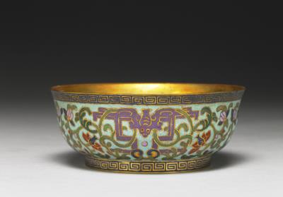 图片[2]-Copper bowl in cloisonne enamels, Qing dynasty (1644-1911)-China Archive